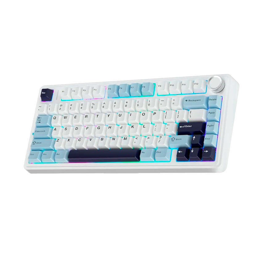 TECLADO MECÁNICO AULA F75 RGB RAINBOW 75% USB-C INGLÉS PINK SWITCH - 2