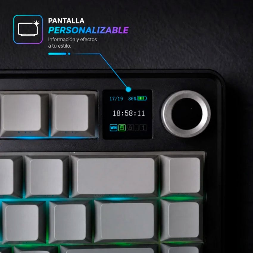 AULA F75 MAX TECLADO MECÁNICO RGB ESPAÑOL INALÁMBRICO - 5