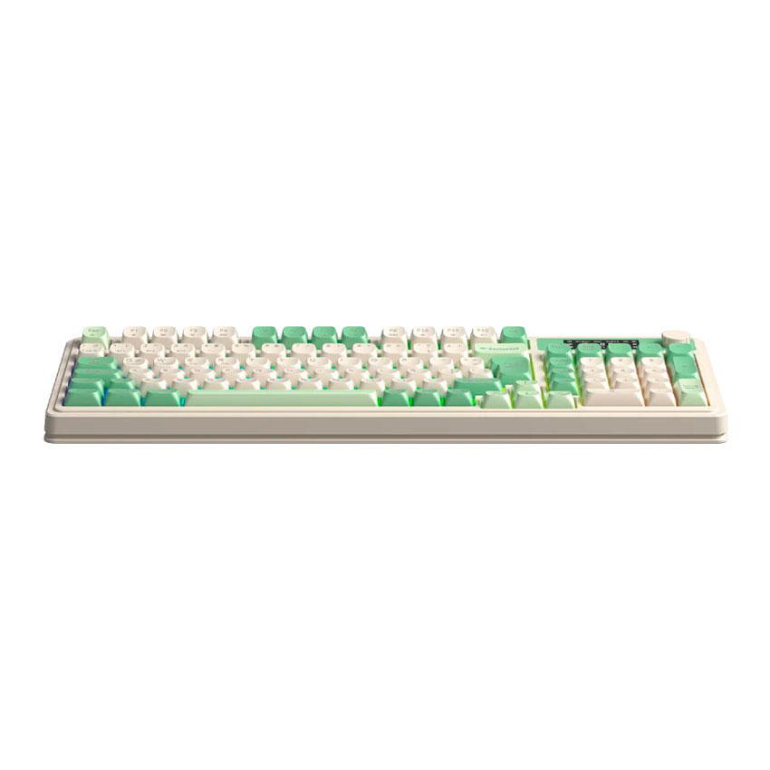 TECLADO AULA S99 PRO ESPAÑOL INALÁMBRICO RGB, PANTALLA Y PERILLA, TRIPLE MODO VERDE Y BLANCO - 3