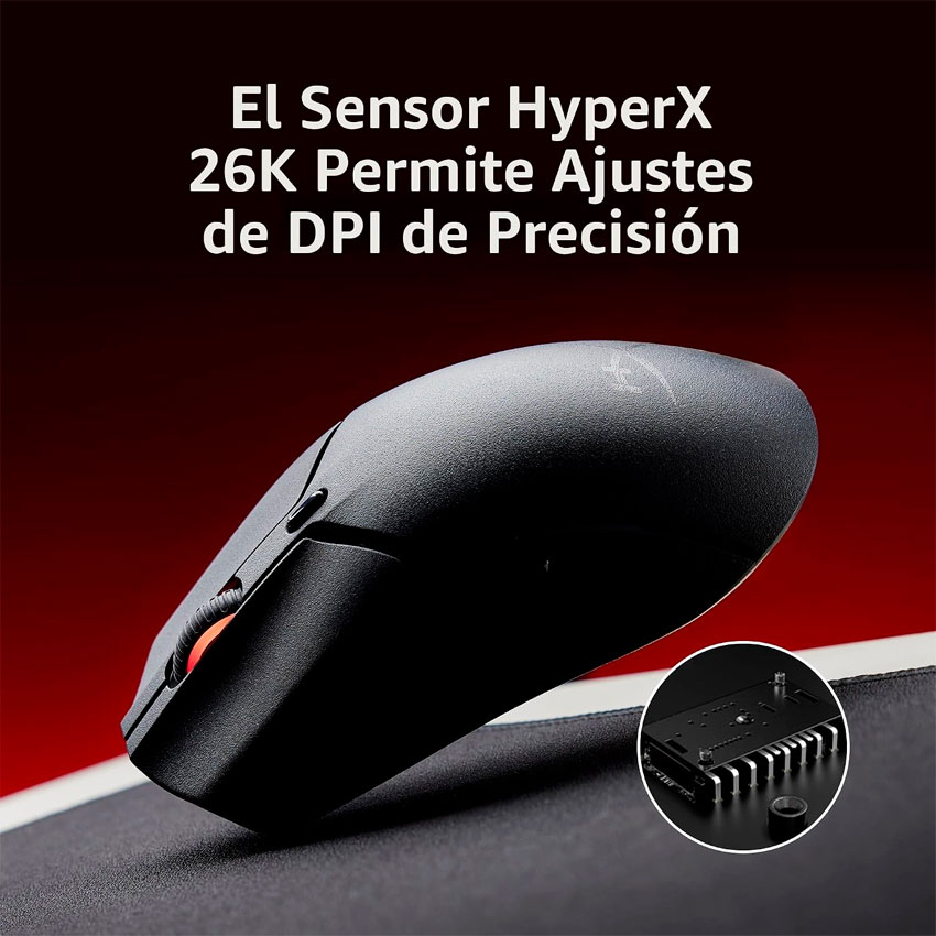 HYPERX PULSEFIRE HASTE 2 MINI INALÁMBRICO GAMING NEGRO - 3