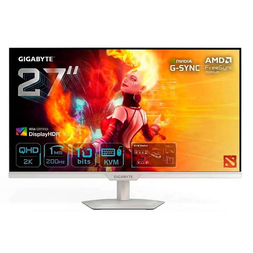 MONITOR GAMING GIGABYTE M27Q2 QD ICE 27' QHD 200 HZ 1 MS IPS - 1