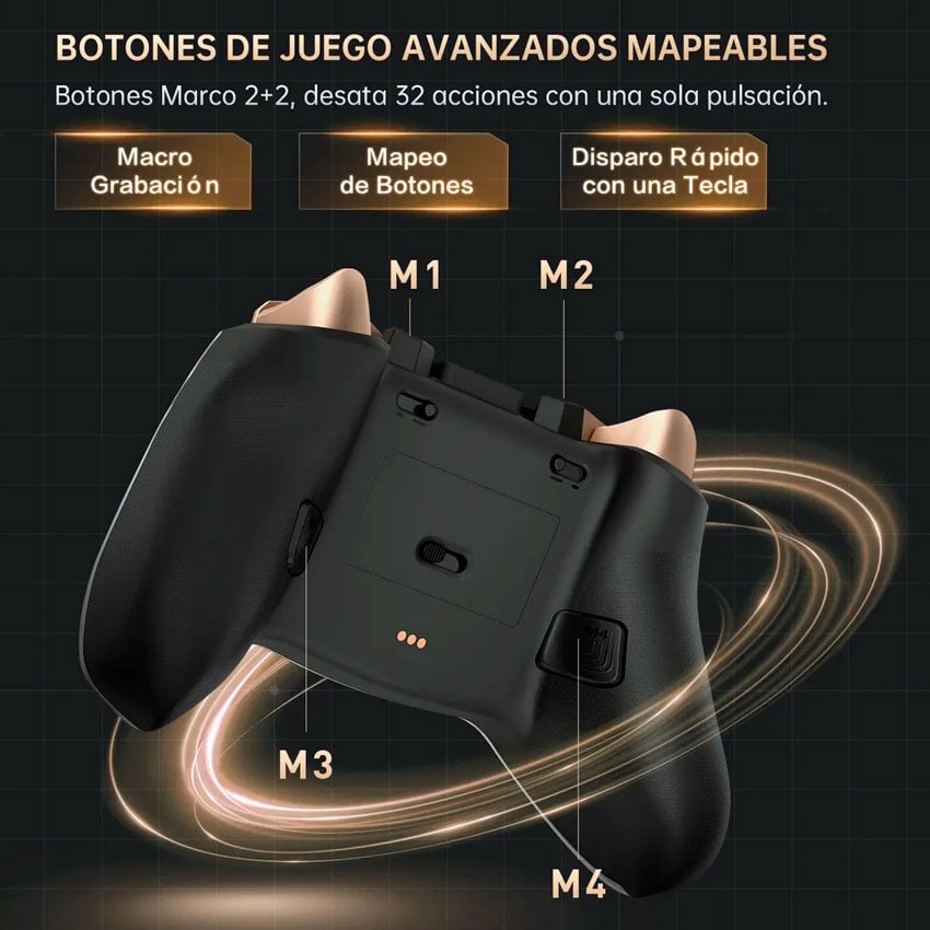 MANDO GAMEPAD MACHENIKE G5 PRO WIRELESS RGB CON BASE RECARGABLE - 4