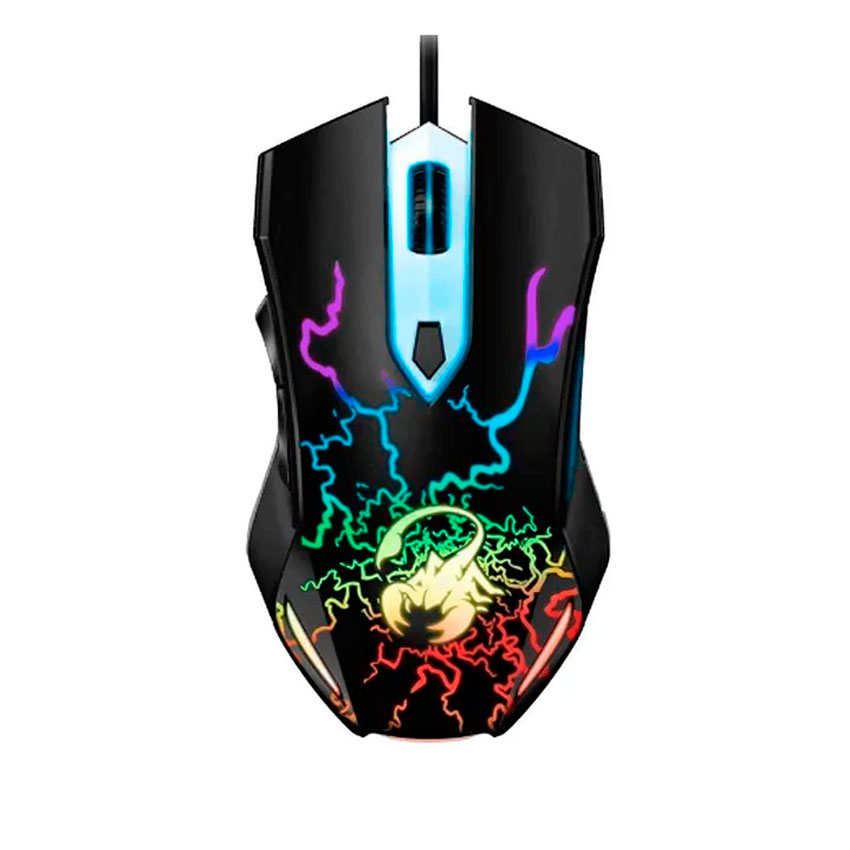 MOUSE GAMER SCORPION SPEAR GENIUS RGB CON CABLE - 1