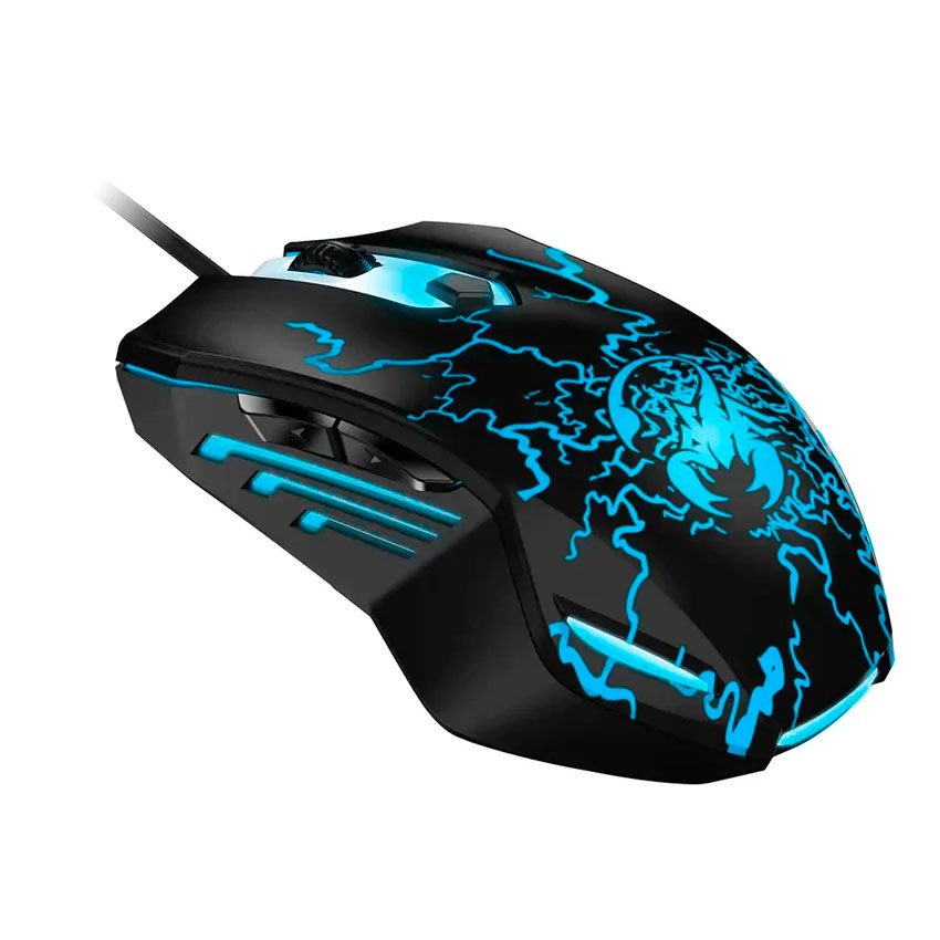 MOUSE GAMER SCORPION SPEAR GENIUS RGB CON CABLE - 2