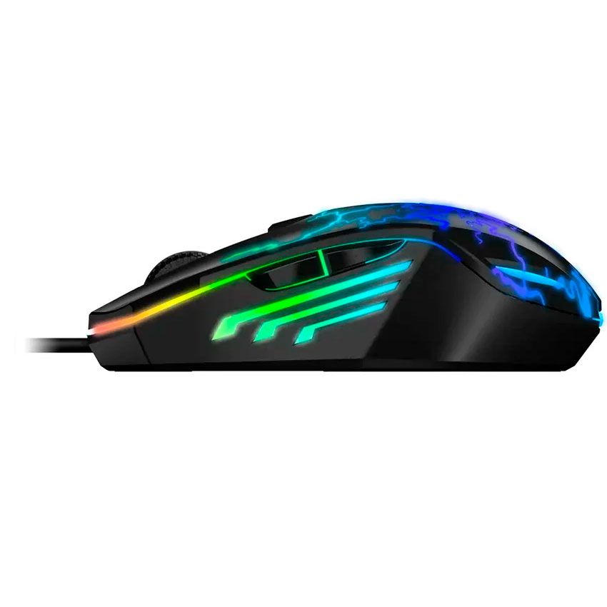 MOUSE GAMER SCORPION SPEAR GENIUS RGB CON CABLE - 4