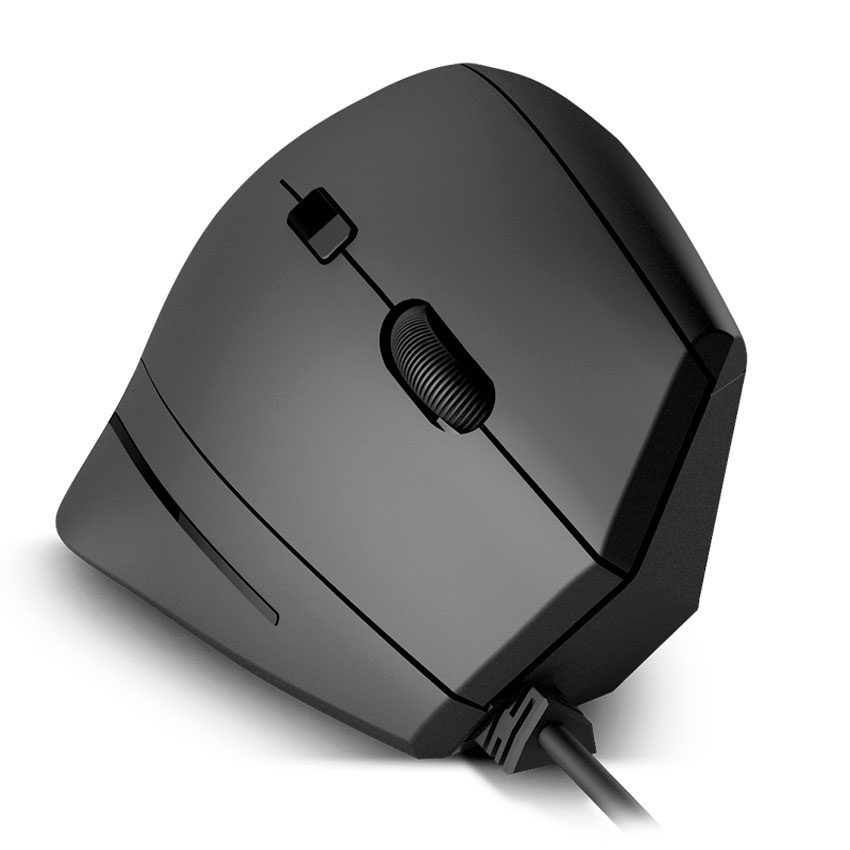 MOUSE ERGONÓMICO VERTICAL KLIPXTREME KMO-505 USB 1600 DPI - 4