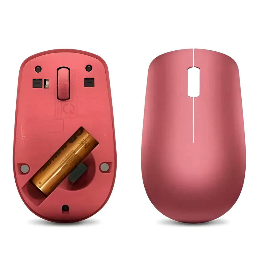 MOUSE INALÁMBRICO LENOVO 530 ROJO CEREZA 1200 DPI - 4