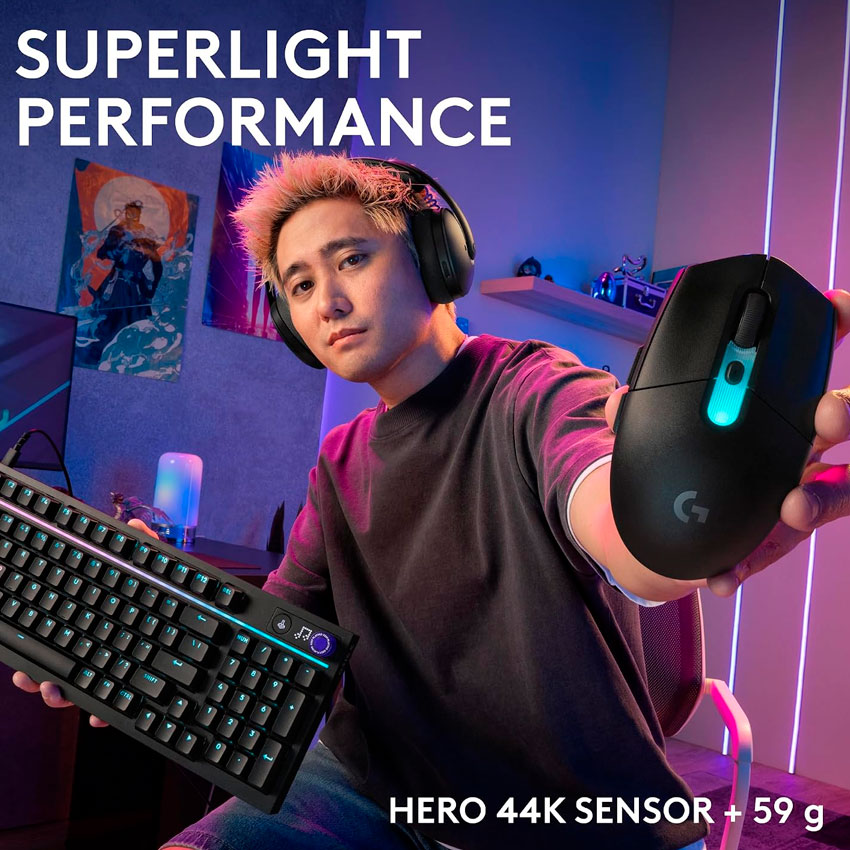 MOUSE GAMER LOGITECH G305 X SUPERLIGHT INALÁMBRICO 44K - 4
