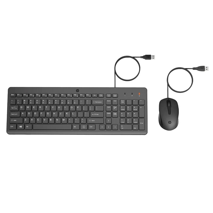 TECLADO Y MOUSE HP 150 ALÁMBRICO USB TIPO-A - 1