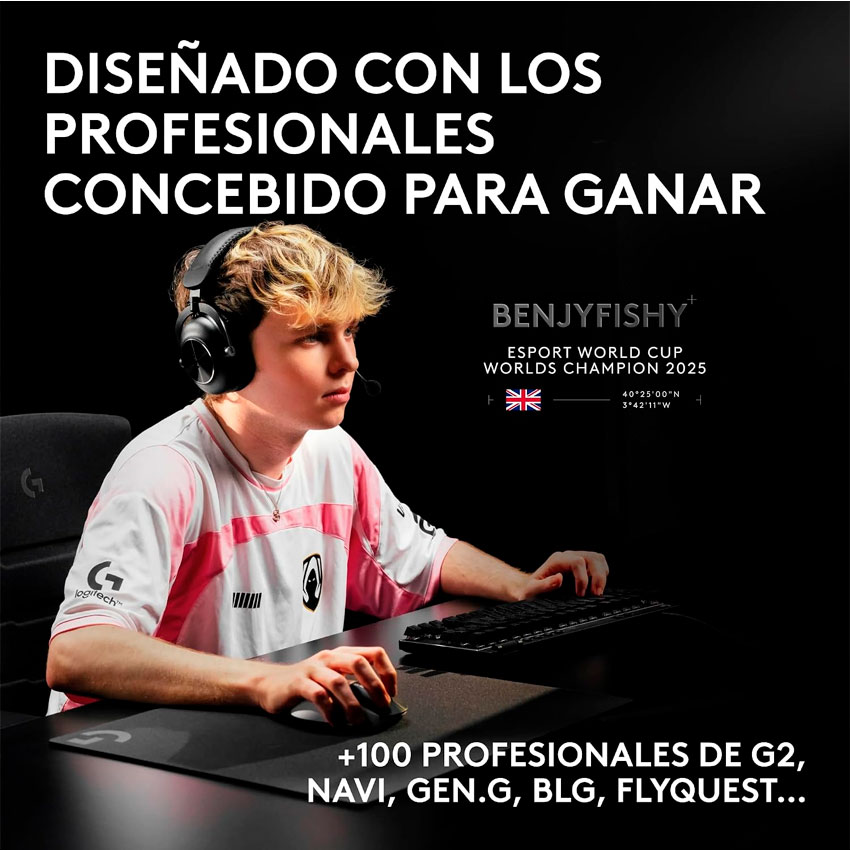 MOUSE GAMER INALAMBRICO LOGITECH PRO X2 SUPERSTRIKE CON TECNOLOGIA HITS Y SENSOR HERO 2 - 7