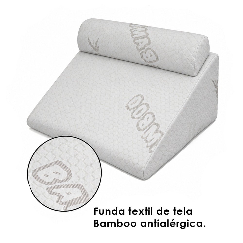 COJÍN TERAFLEX ANTIREFLUJO Y ALMOHADA CERVICAL MULTIUSOS 60 X 55 X 30 CM - 8