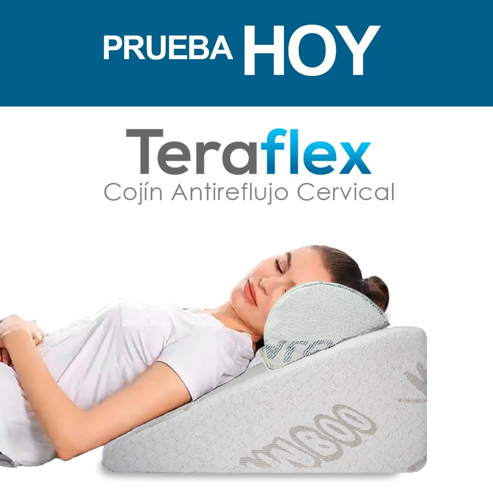 COJÍN TERAFLEX ANTIREFLUJO Y ALMOHADA CERVICAL MULTIUSOS 60 X 55 X 30 CM - 9