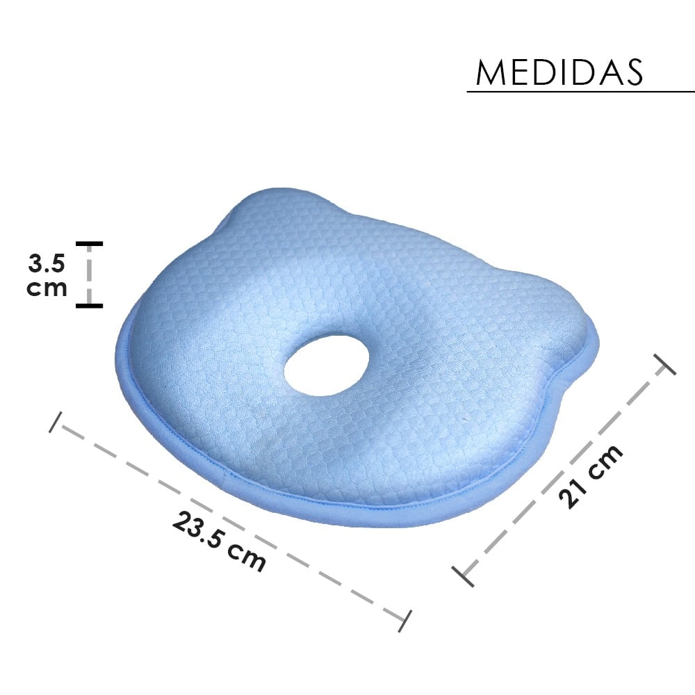 COJÍN POSICIONADOR ANTICAÍDAS Y ALMOHADA BEBÉ MEMORY FOAM CELESTE TERAFLEX - 9