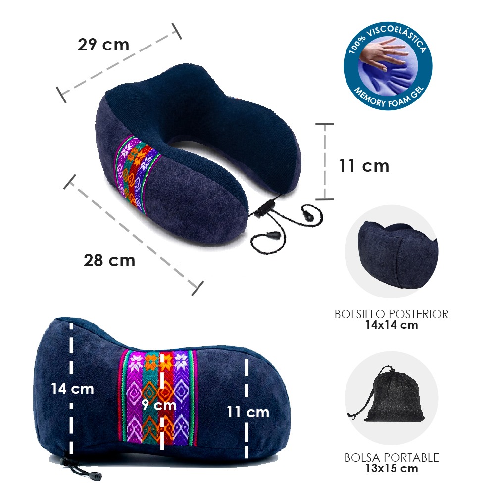 COJIN CERVICAL GEL PREMIUM INCLUYE ANTIFAZ Y BOLSA TRANSPORTADORA TERAFLEX - 8