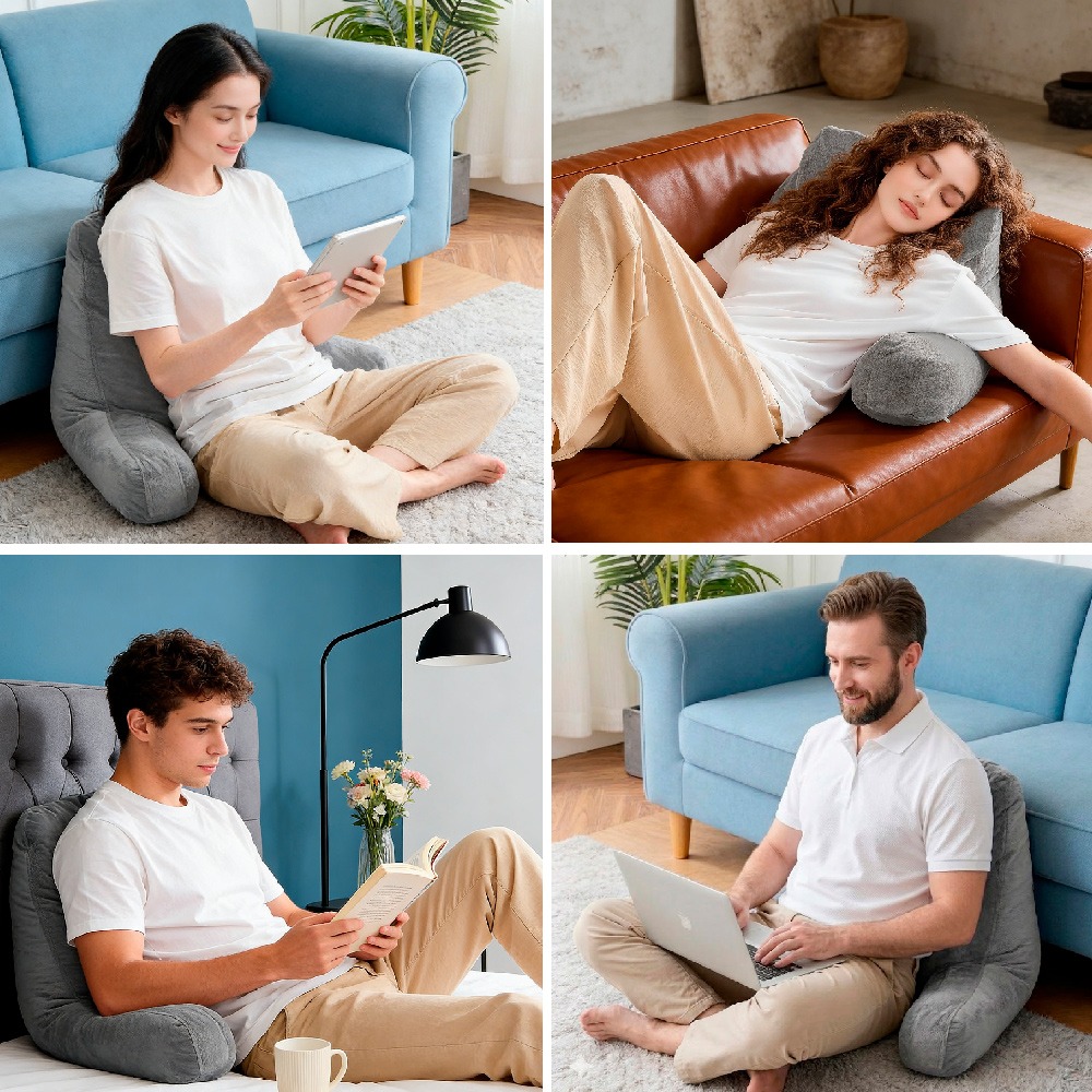 COJÍN  ANATÓMICO MEMORY FOAM GEL Y ALMOHADA LACTANCIA CELESTE TERAFLEX - 4