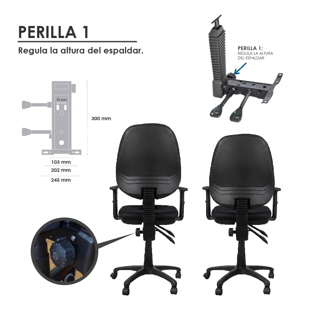SILLA ERGONÓMICA CORRECTORA DE POSTURA ESPUMA CARBON GEL TERAFLEX - 8