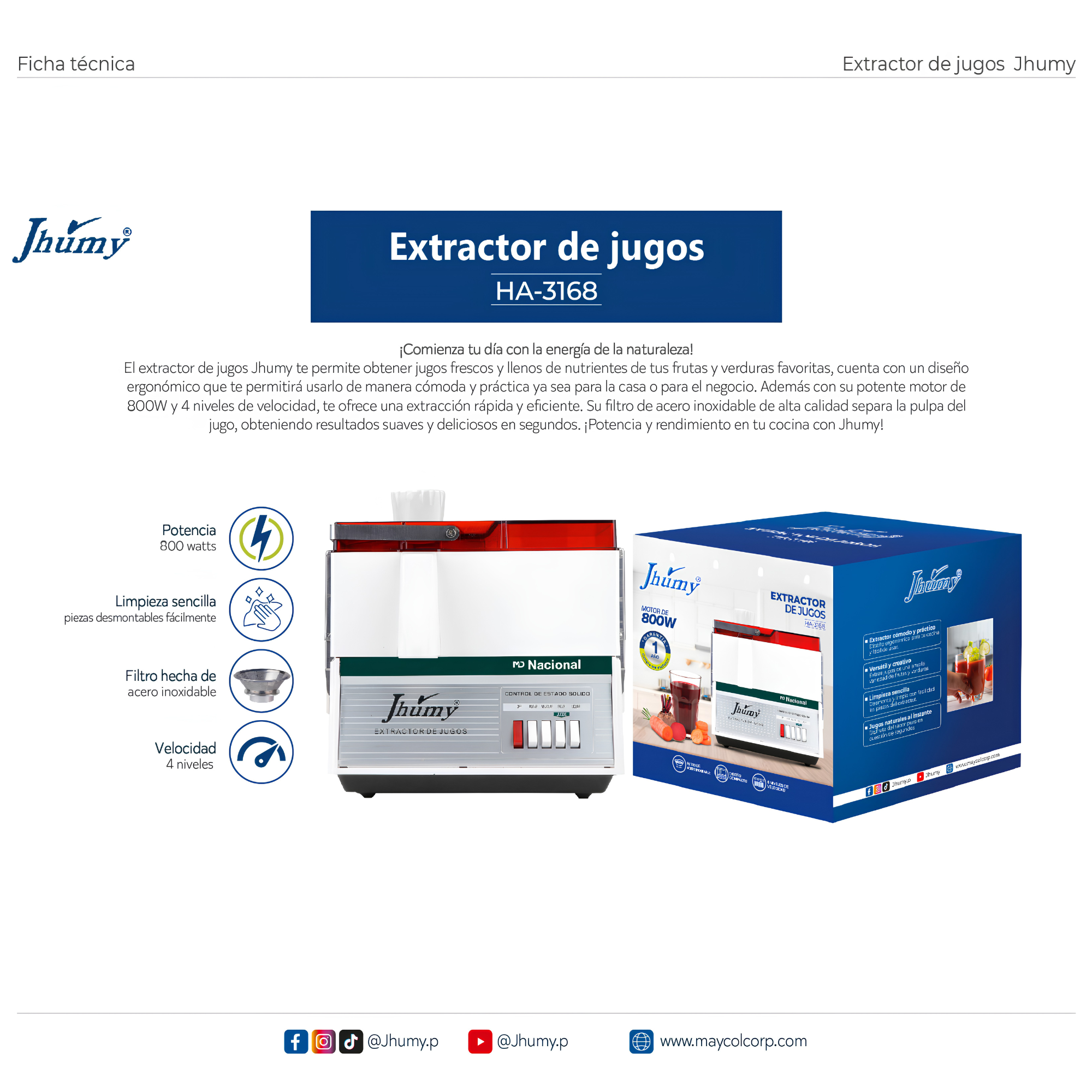 EXTRACTOR NACIONAL JHUMY - 5