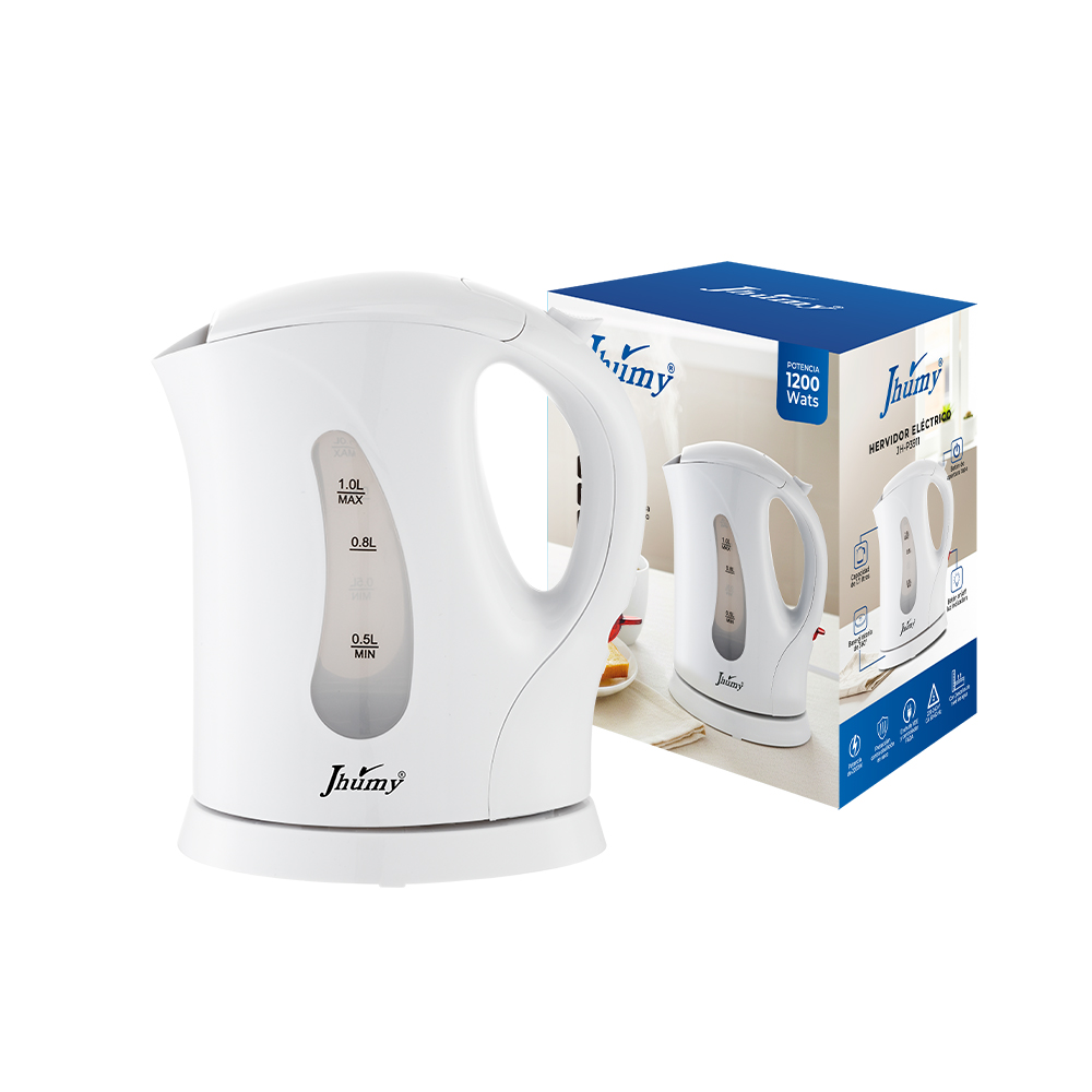 HERVIDOR ELÉCTRICO BLANCO 1L JHUMY - 2
