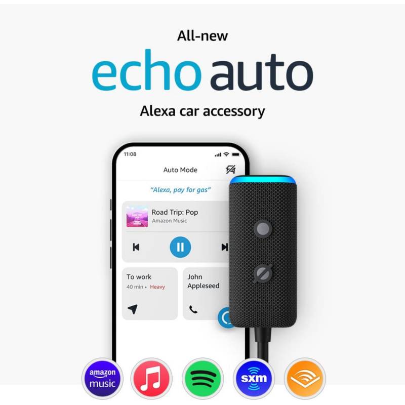 AMAZON ALEXA ECHO 2 AUTO ASISTENTE INTELIGENTE CARRO 2022 - 1