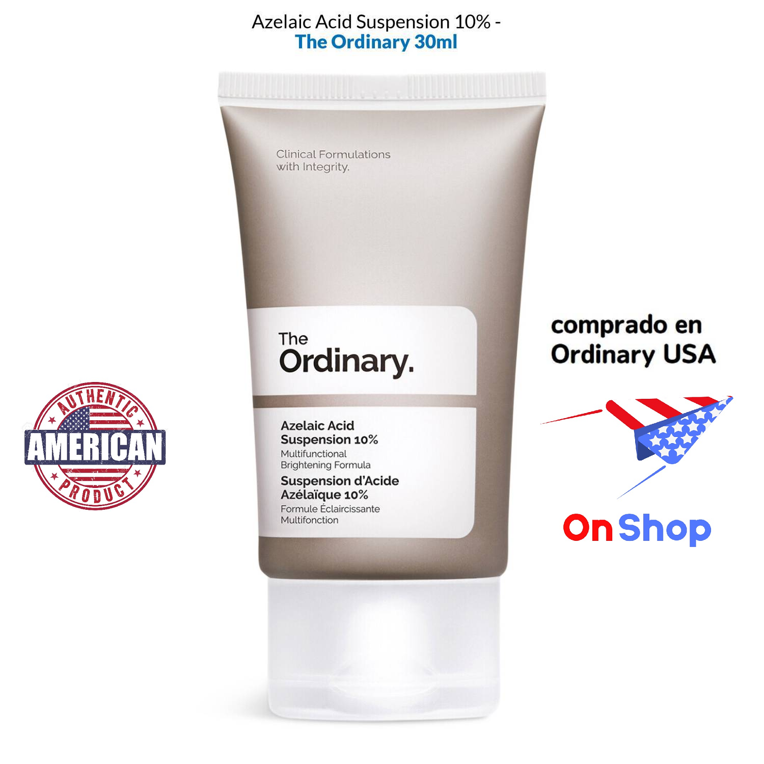 TRATAMIENTO AZELAIC ACID SUSPENSION 10 THE ORDINARY ACIDO AZELAICO 30 ML - 1