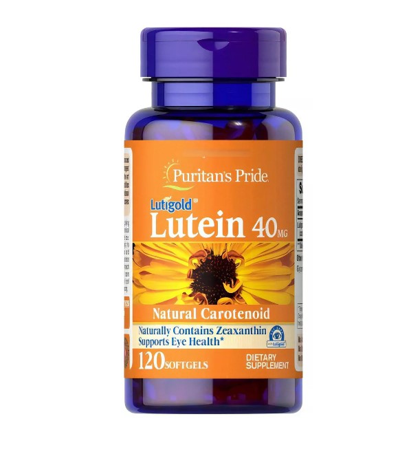 LUTEINA 40MG CON ZEAXANTINA 1600MCG PURITANS PRIDE 120 CAPS - 1