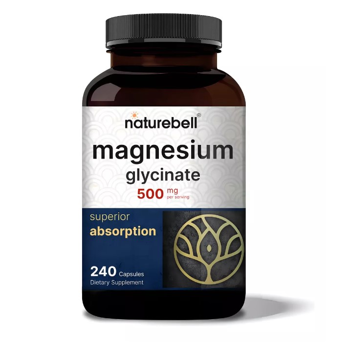 NATUREBELL MAGNESIUM GLYCINATE 500 MG 240 CAPSULAS GLICINATO DE MAGNESIO - 1