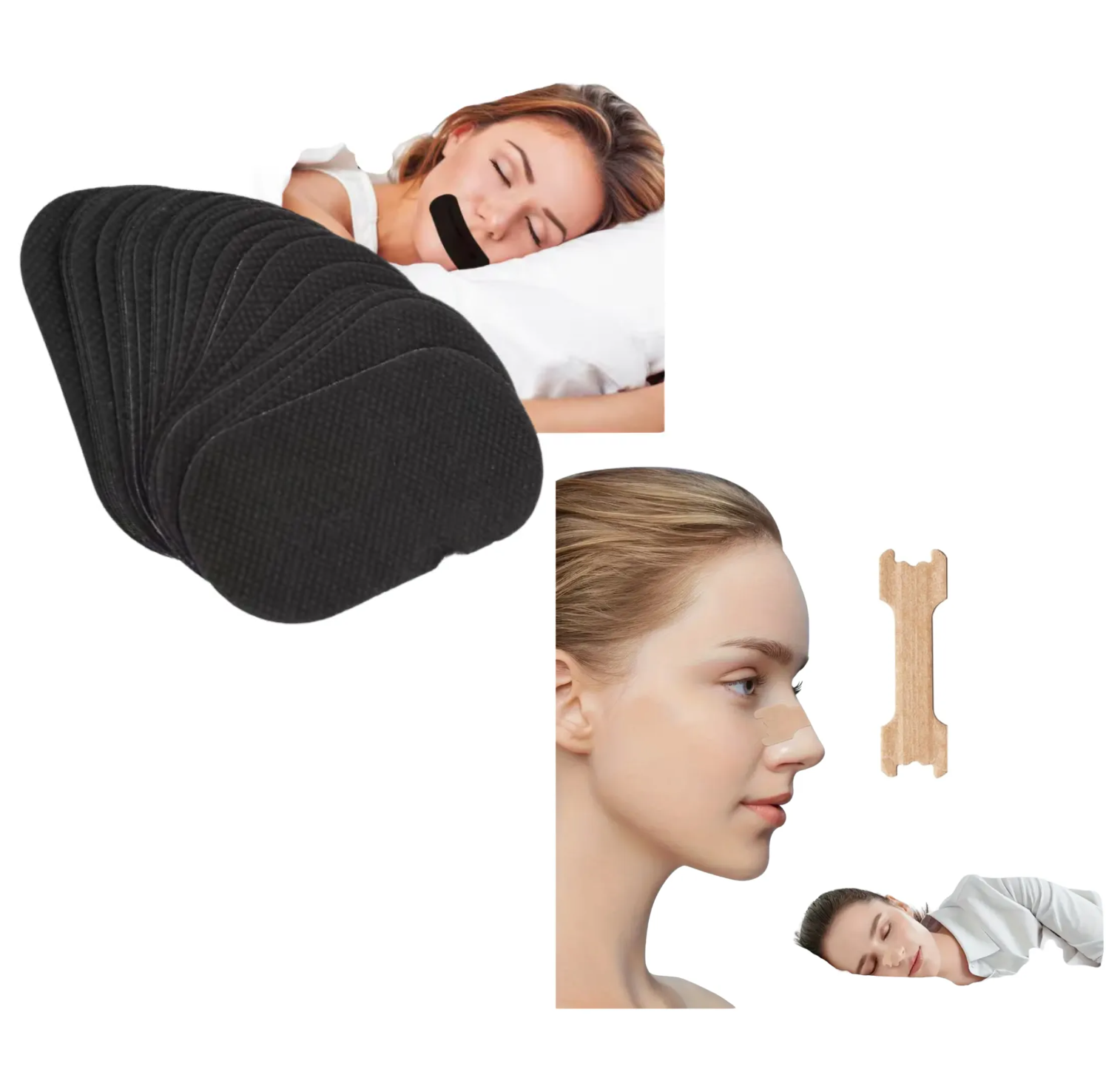 SET 30 TIRAS NASALES Y 30 TAPA BOCA PARA DORMIR MEJOR SUEÑO - 1