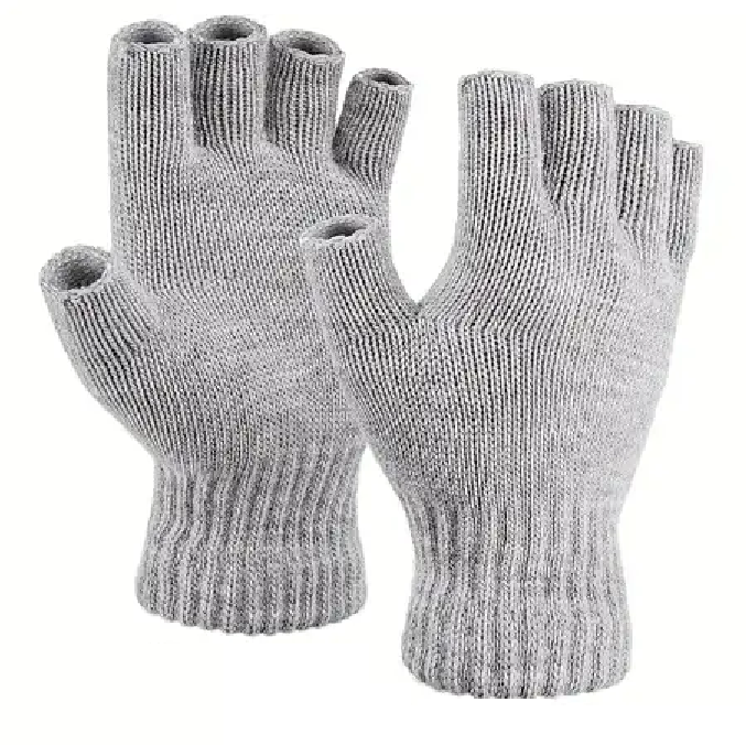 02 GUANTES FRIO ABRIGADOR MITONES CALIDO SIN DEDOS INVIERNO - 1