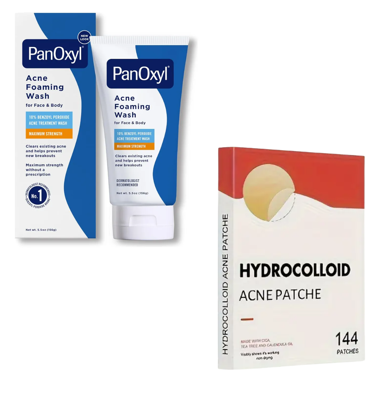 LIMPIADOR ROSTRO PANOXYL 10% ANTI ACNE + 144 PARCHES - 1