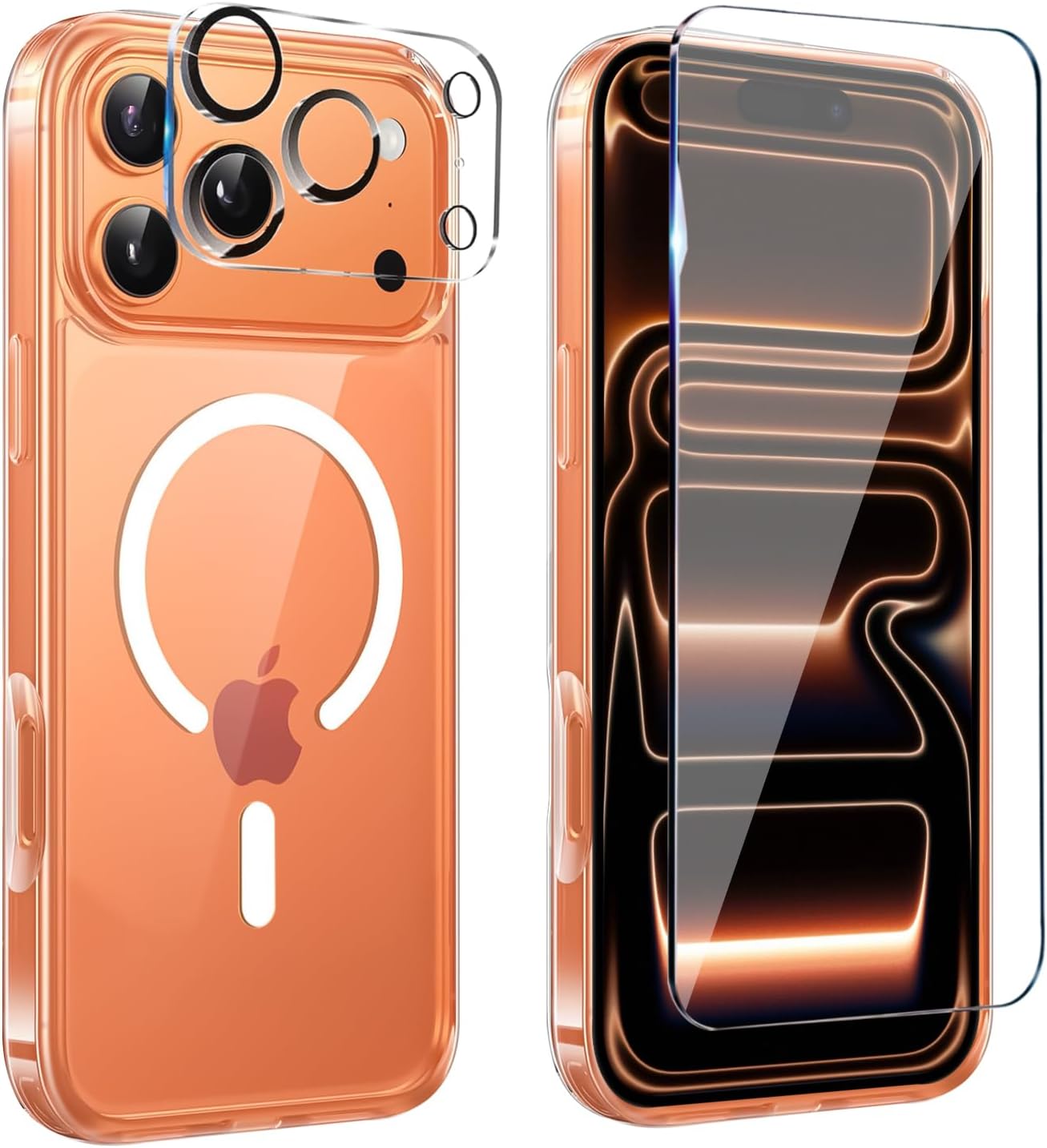FUNDA CASE PARA IPHONE 17 PRO MAX + MICA VIDRIO Y CAMARA - 1