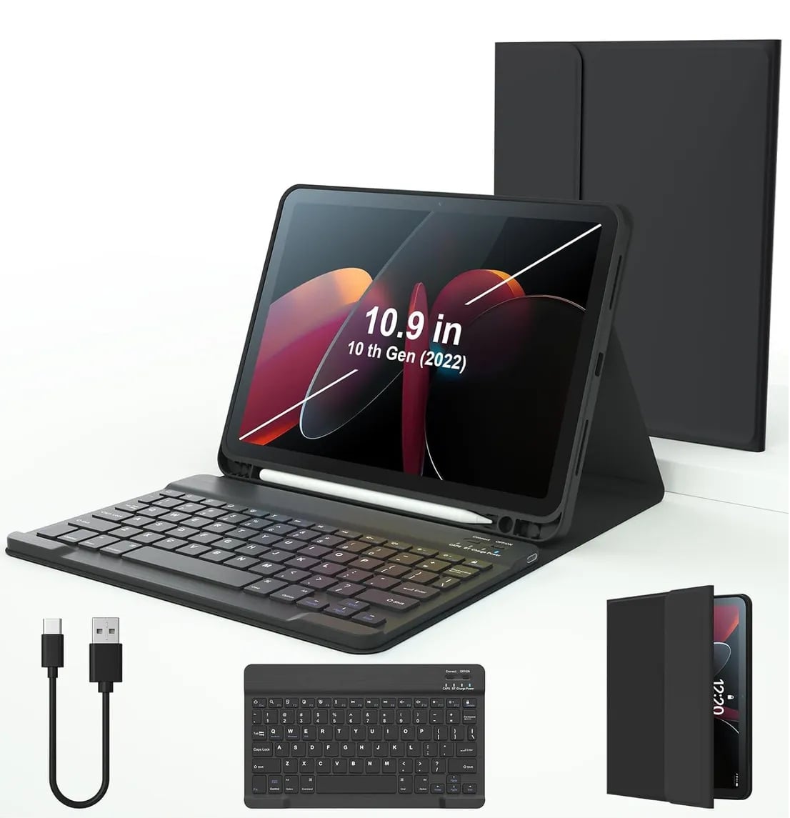 FUNDA CASE TECLADO PARA IPAD A16 11 2025 Y IPAD 10 DE 10,9 - 1