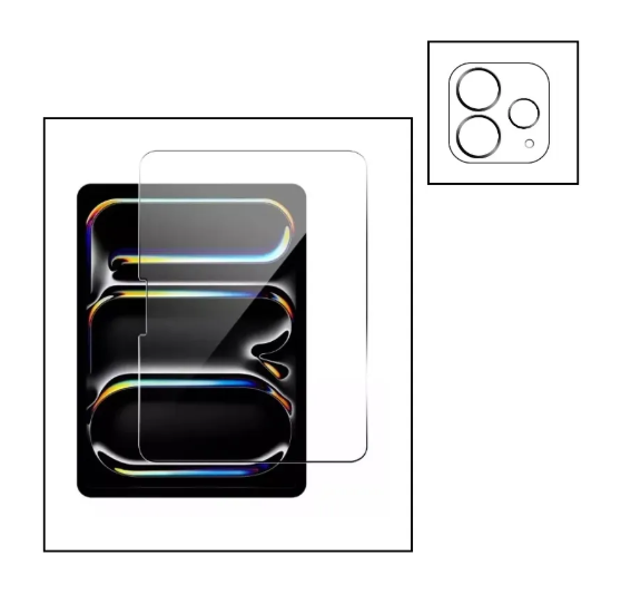 MICA VIDRIO TEMPLADO PARA IPAD PRO 11 M5 M4 MICA CAMARA - 1
