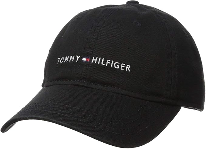 GORRA DE ALGODÓN TOMMY HILFIGER CLASICA - NEGRA GORRO NEGRO - 1