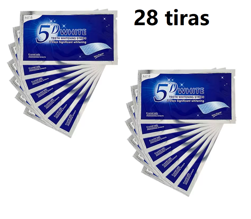 28 TIRAS BLANQUEADORAS DIENTES BLANCOS BLANQUEAMIENTO (14 PARES) - 1