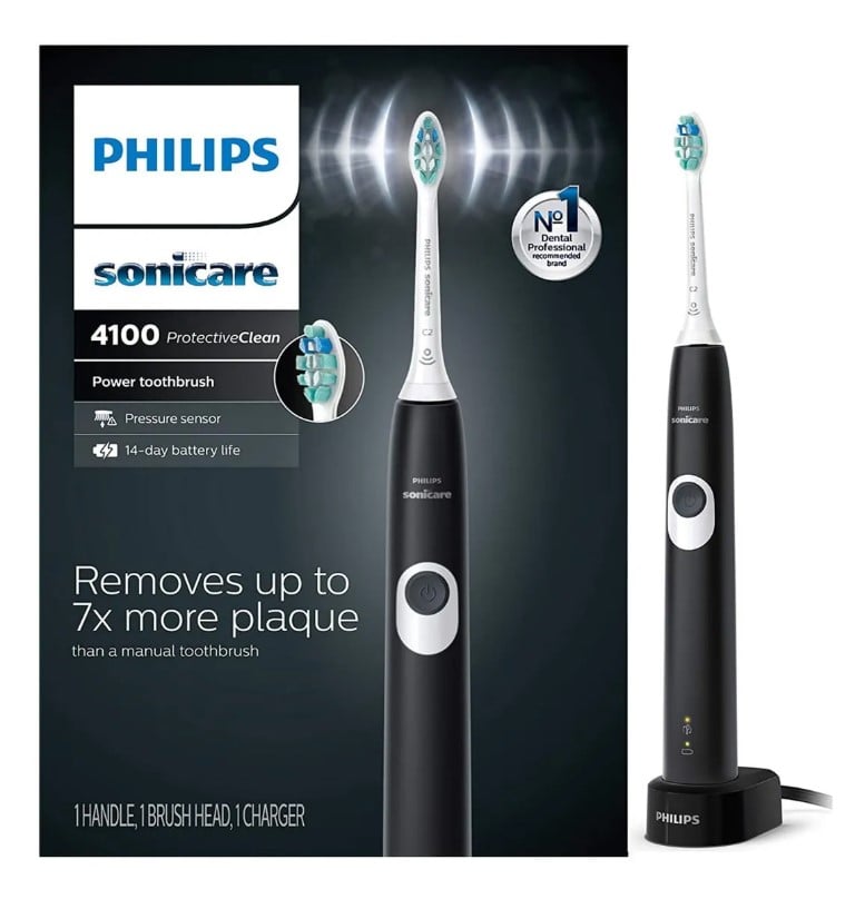 CEPILLO ELECTRICO PHILIPS SONICARE 4100 NEGRO - 1
