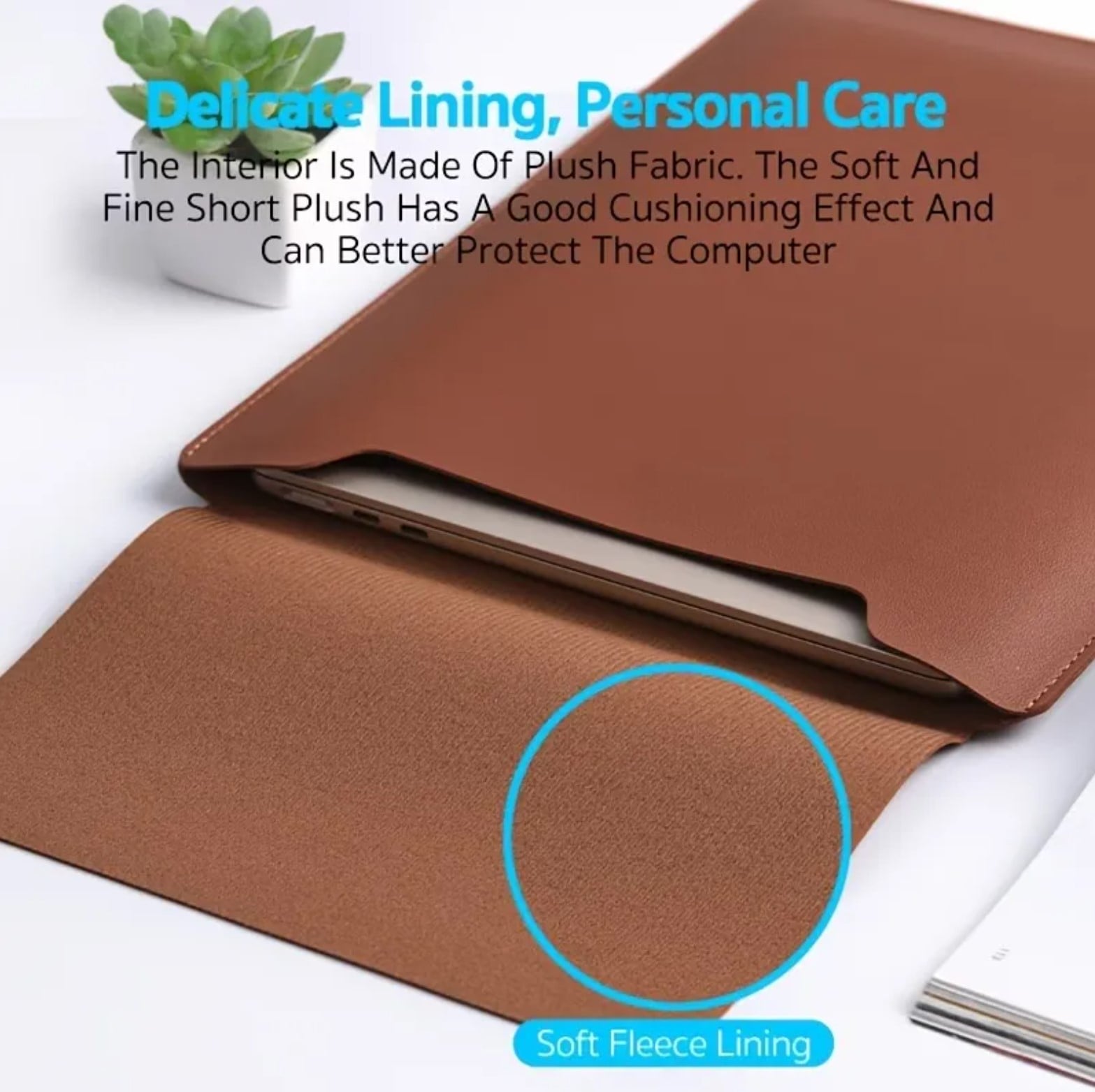 MALETIN CASE ESTUCHE PARA MACBOOK AIR M5 13 PULG 2026 MARRÓN - 2
