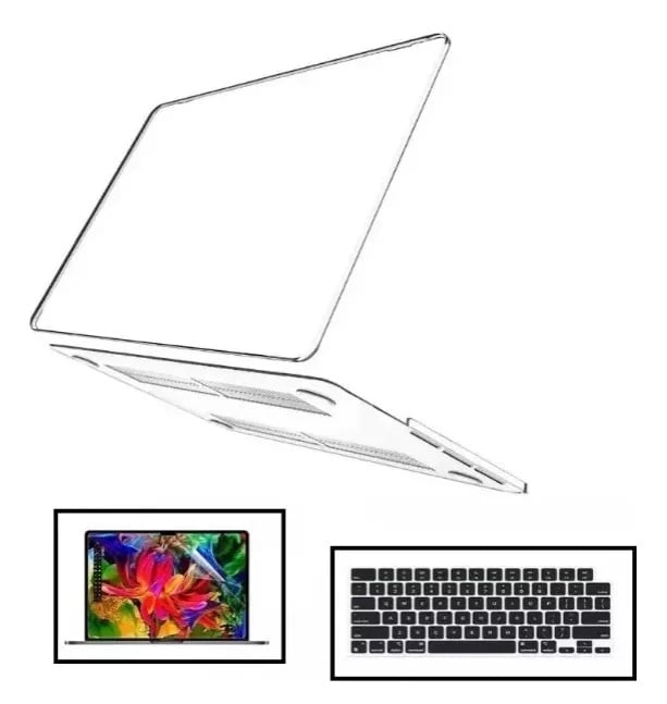 CASE COVER PARA MACBOOK AIR 13.6 2026 M5 MICA TECLADO A3449 - 1