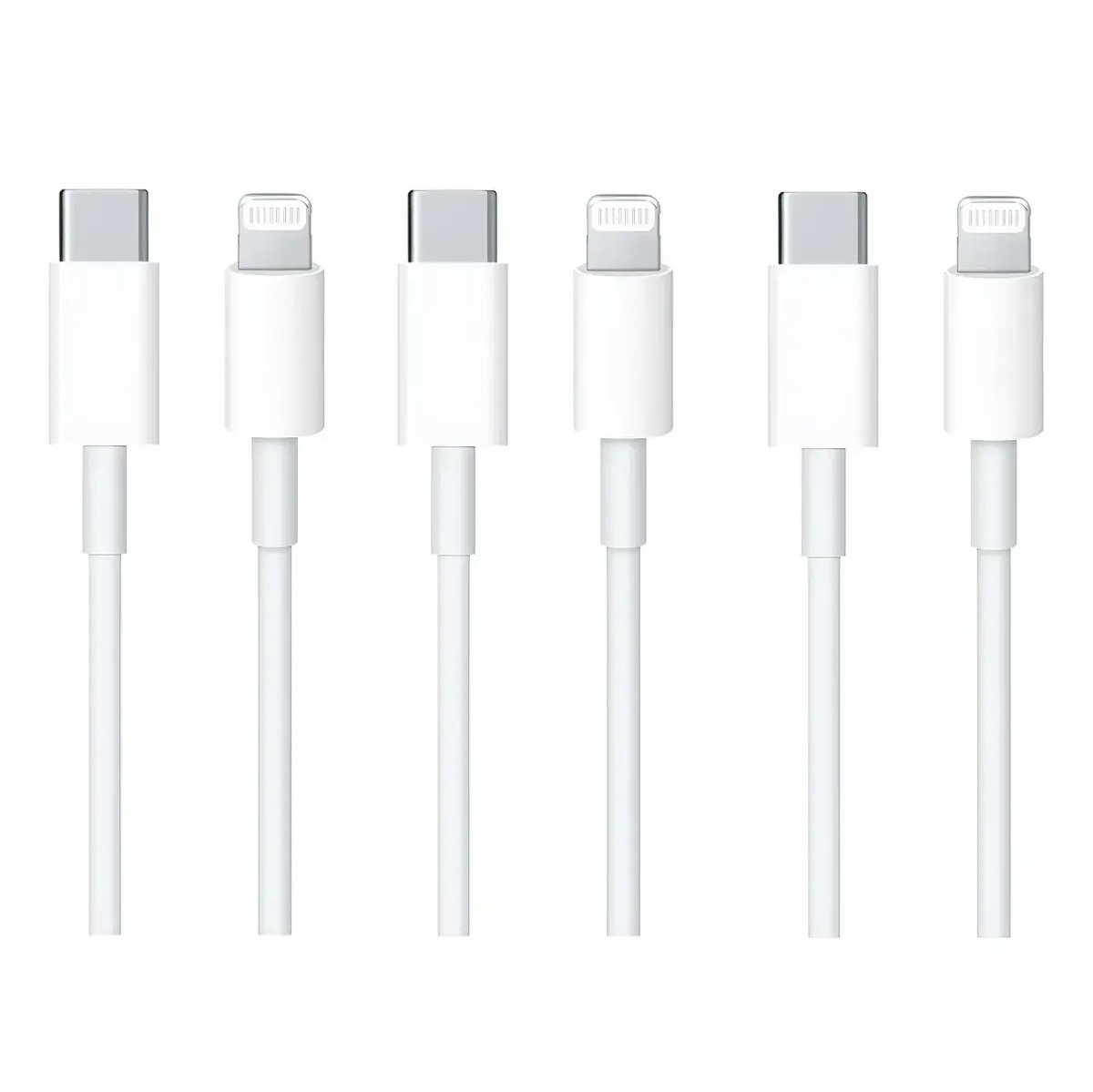03 CABLE LIGHTNING A USB TIPO C PACK - 1
