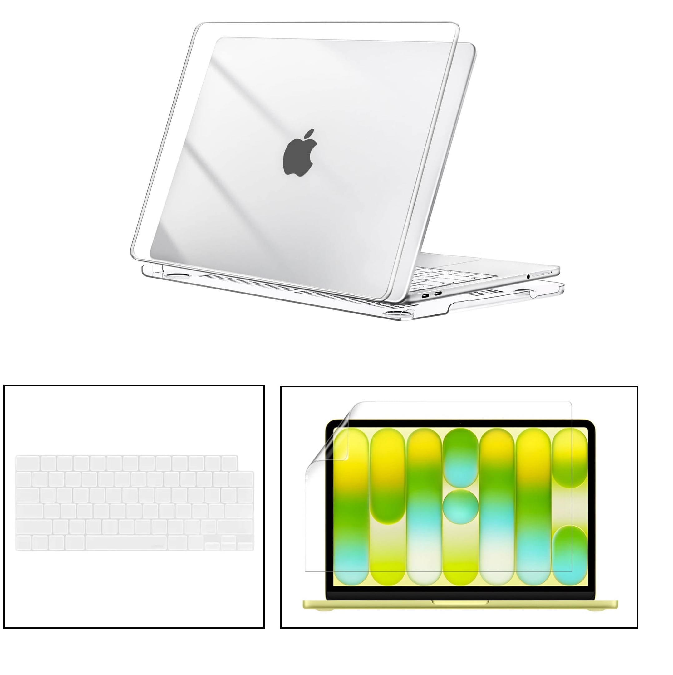 CASE FUNDA PROTECTOR PARA MACBOOK NEO 13, 2026 A3404 + MICA + COBERTOR TECLADO - 1