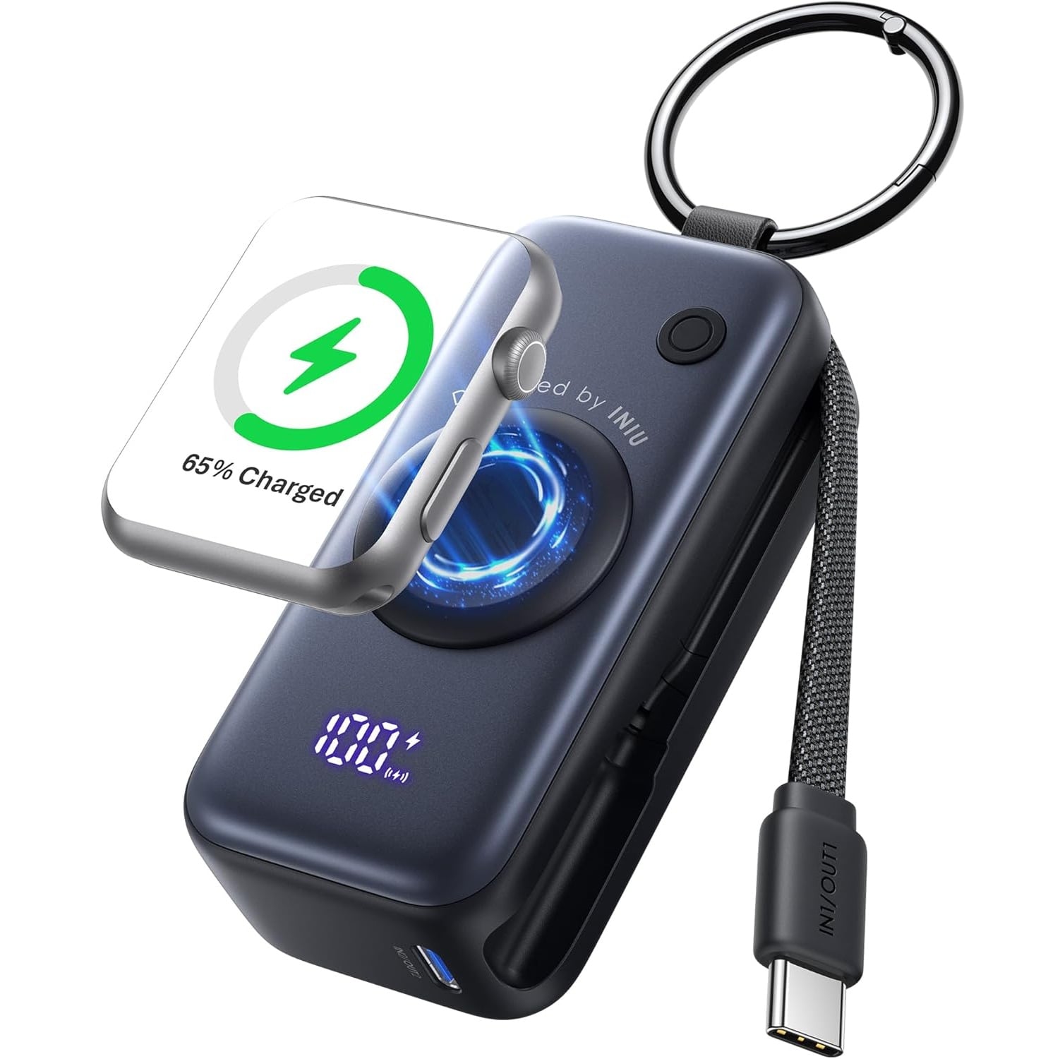 CARGADOR PORTATIL INIU SNAPGO MINIATURA LLAVERO 5000 MAH 20W 2026 - 1