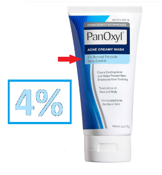 SIN CAJA: LIMPIADOR PARA EL ACNÉ PERÓXIDO DE BENZOILO 4 PANOXYL SENSIBLE - 1