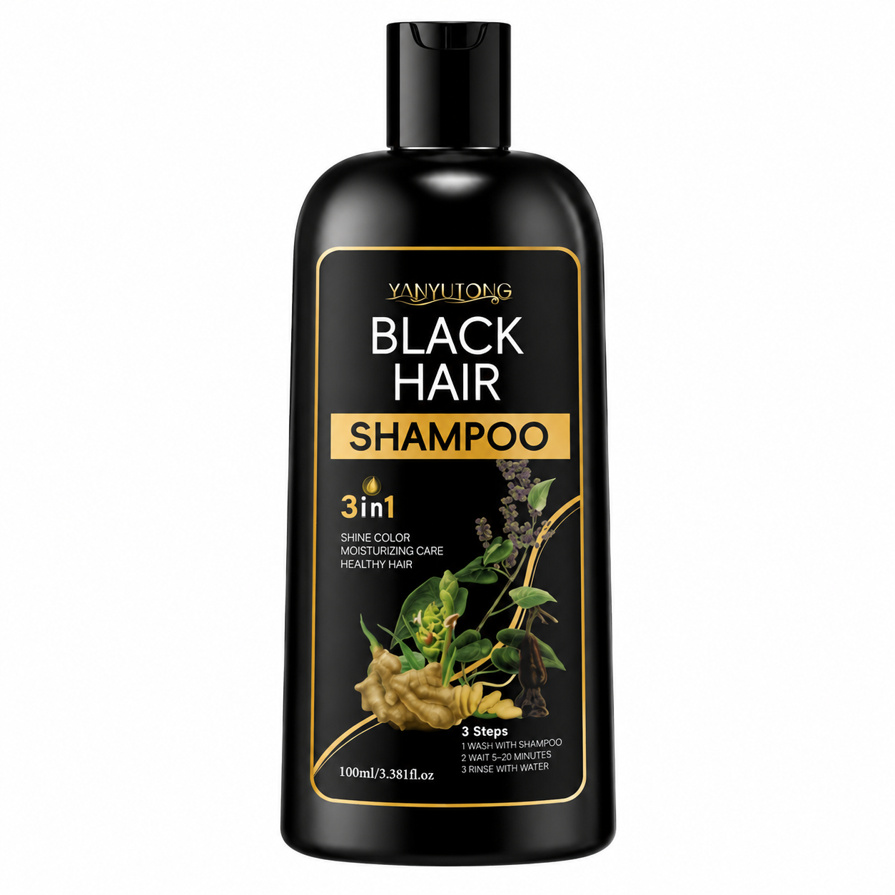 SHAMPOO ANTI CANAS TINTE PELO NEGRO CUBRE CANAS - 1