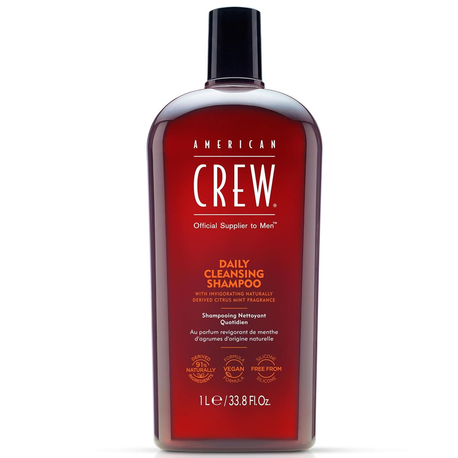 SHAMPOO AMERICAN CREW 1000ML DAILY CLEANSING CITRUS 1L - 1