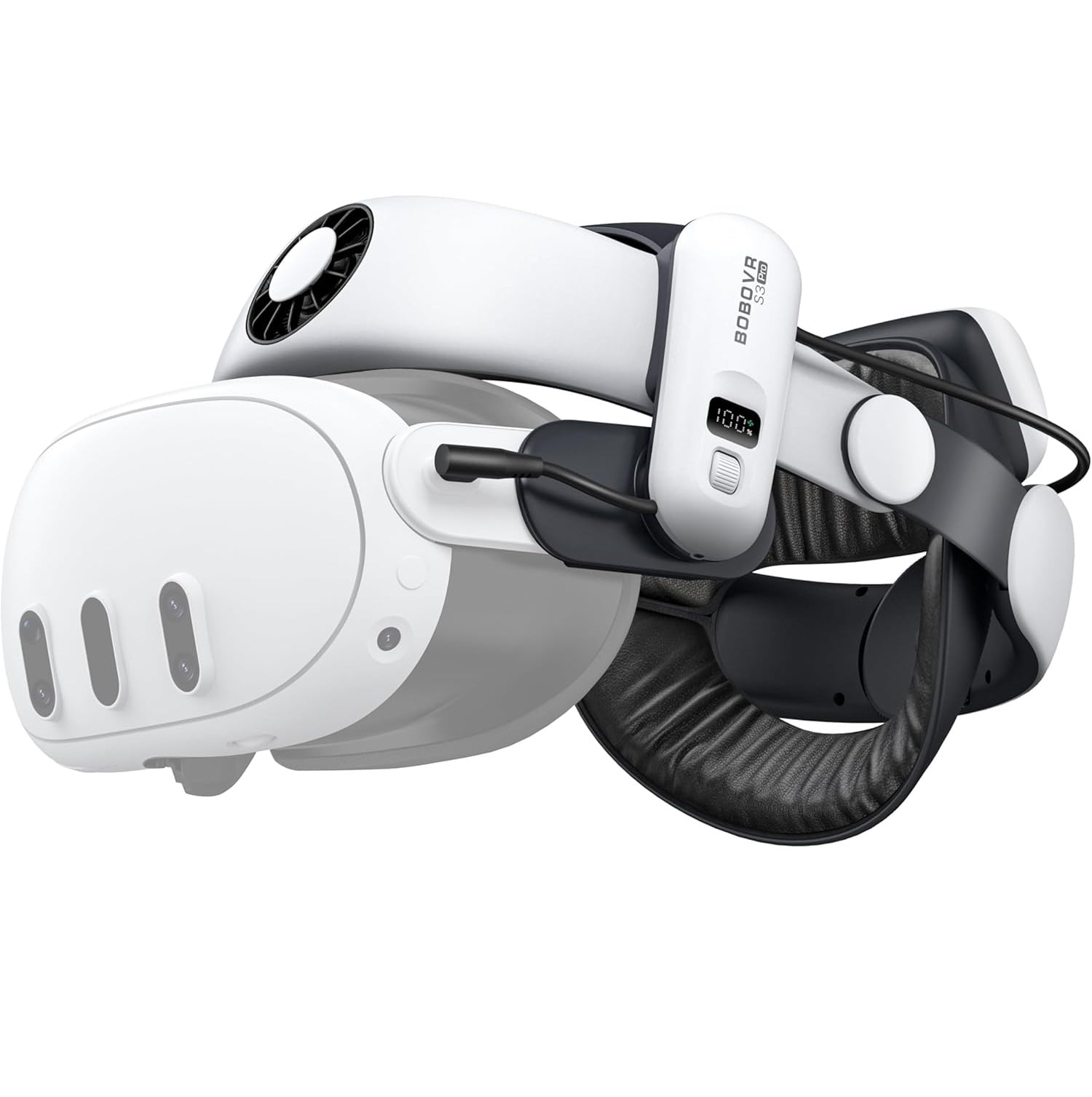 BOBOVR S3 PRO STRAP BATERÍA 10000 MAH PARA META QUEST 3 / 3S BLANCO - 1