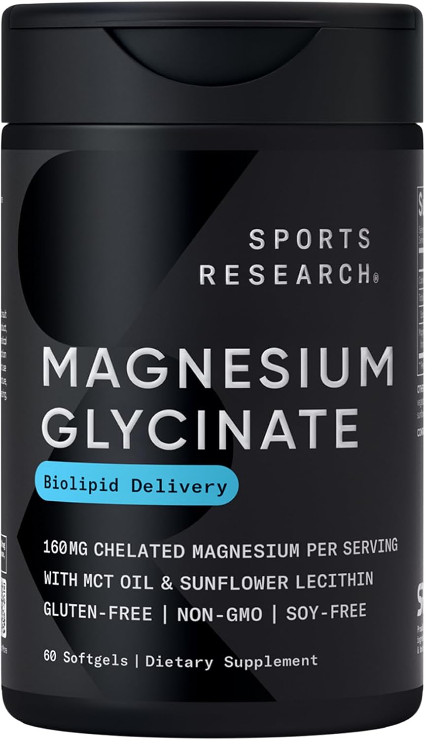 GLICINATO DE MAGNESIO SPORTS RESEARCH®: 90 CAPSULAS - 1