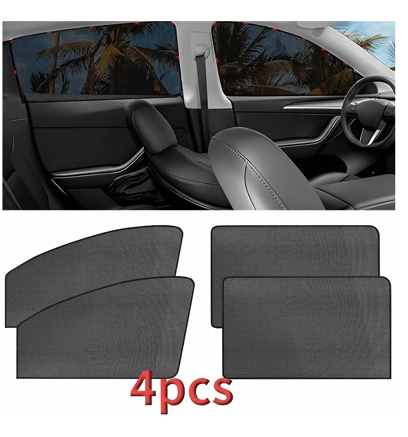4 TAPASOL MAGNÉTICOS PARA VENTANAS DE AUTOS O CAMIONETA - 2