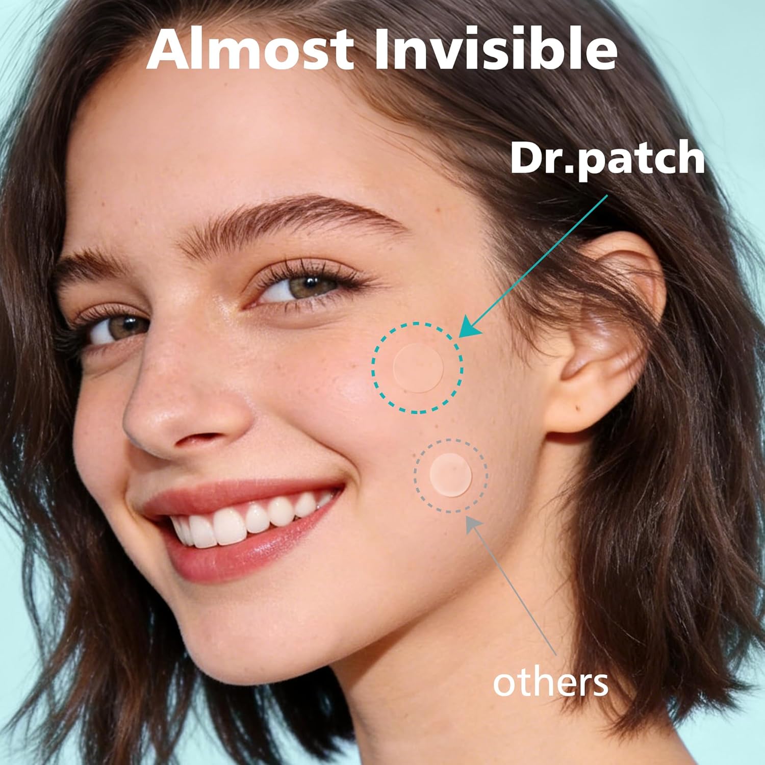 600 PARCHES ACNE COLOR PIEL CON ACIDO SALICILICO DR PATCH - 2