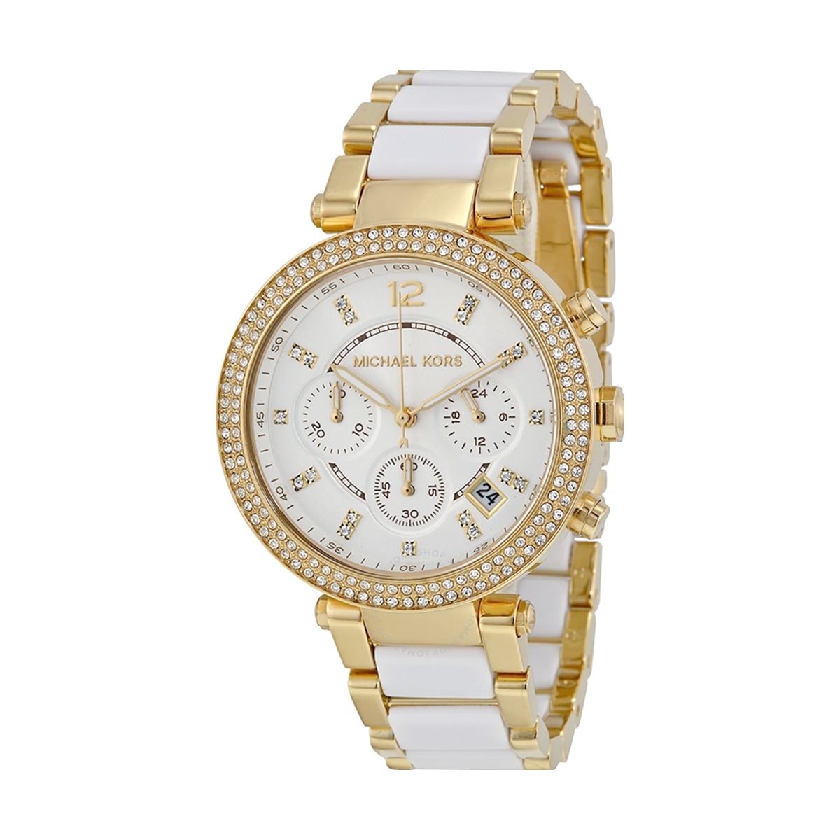 RELOJ MICHAEL KORS MUJER ANÁLOGO MK6119 GOLD AND WHITE PADA GENUINO - 1