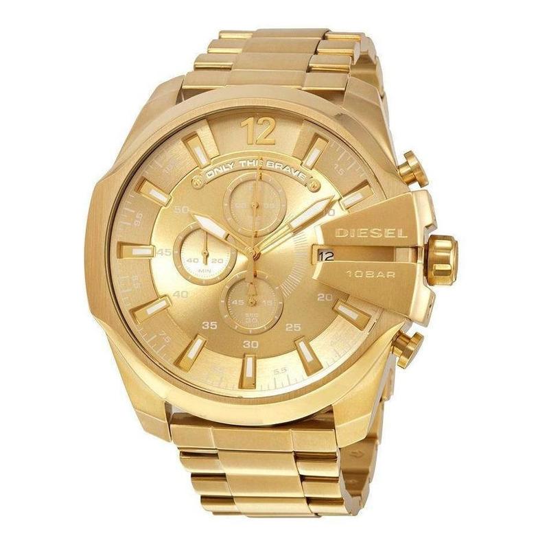 RELOJ DIESEL HOMBRE ANÁLOGO DZ4360 GOLD NUEVO GENUINO - 1