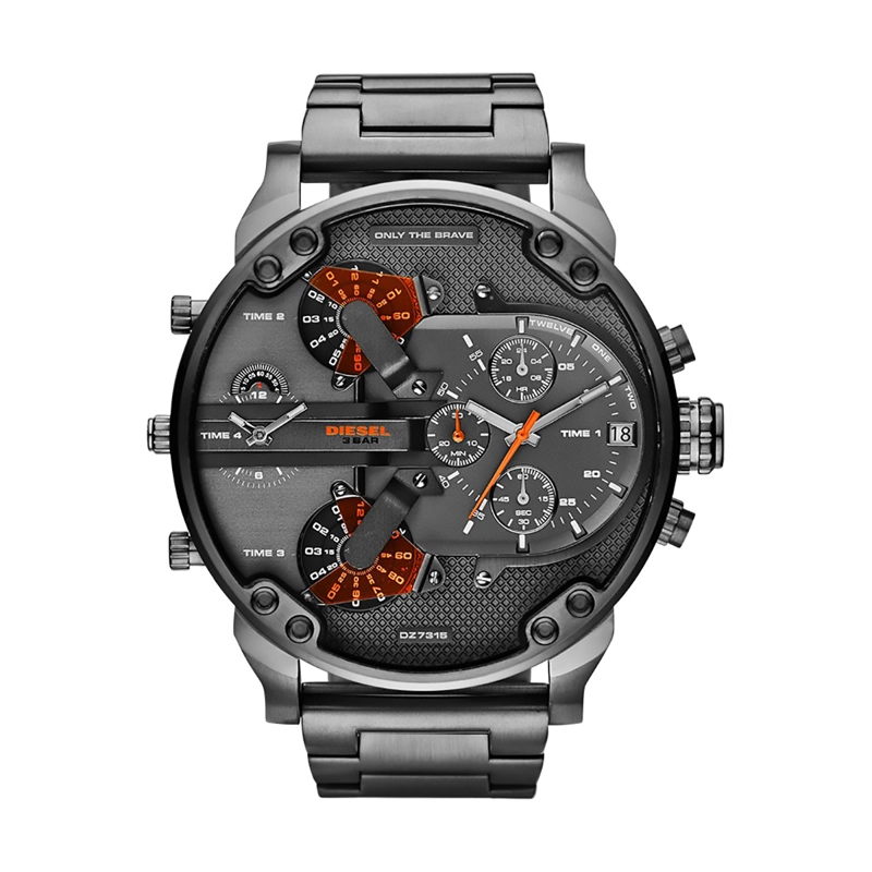 RELOJ DIESEL HOMBRE ANÁLOGO DZ7315 GREY MR DADDY 2 NUEVO CABALLERO GENUINO - 1